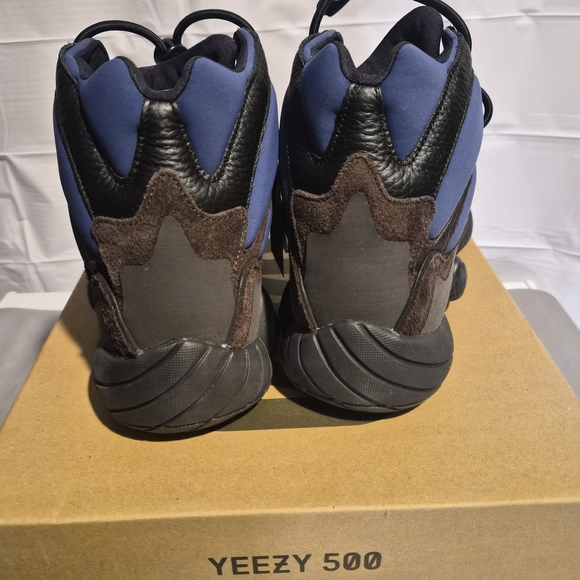 Adidas Yeezy 500 High Sneakers - Black and Blue Size 11 New In Box - Picture 4 of 6